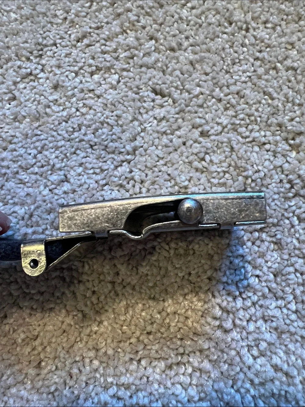 Levi's Blue Belt with Brushed Silver Buckle